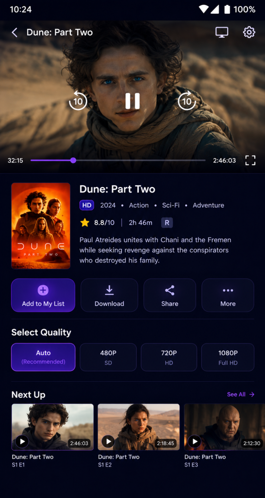 MoviesJoy App Screenshots