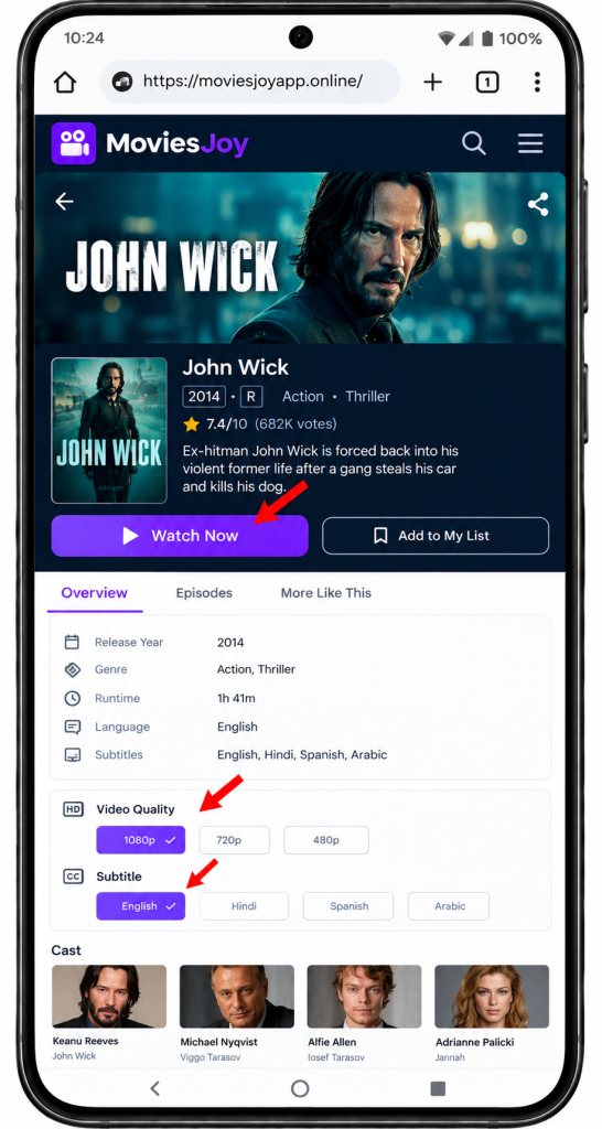 Watch Movies on MoviesJoy