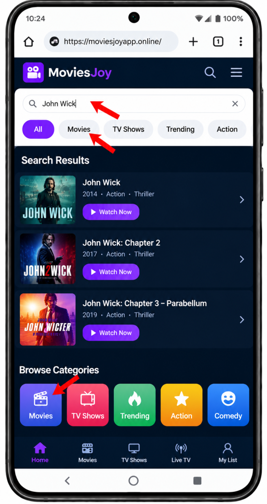Watch Movies on MoviesJoy